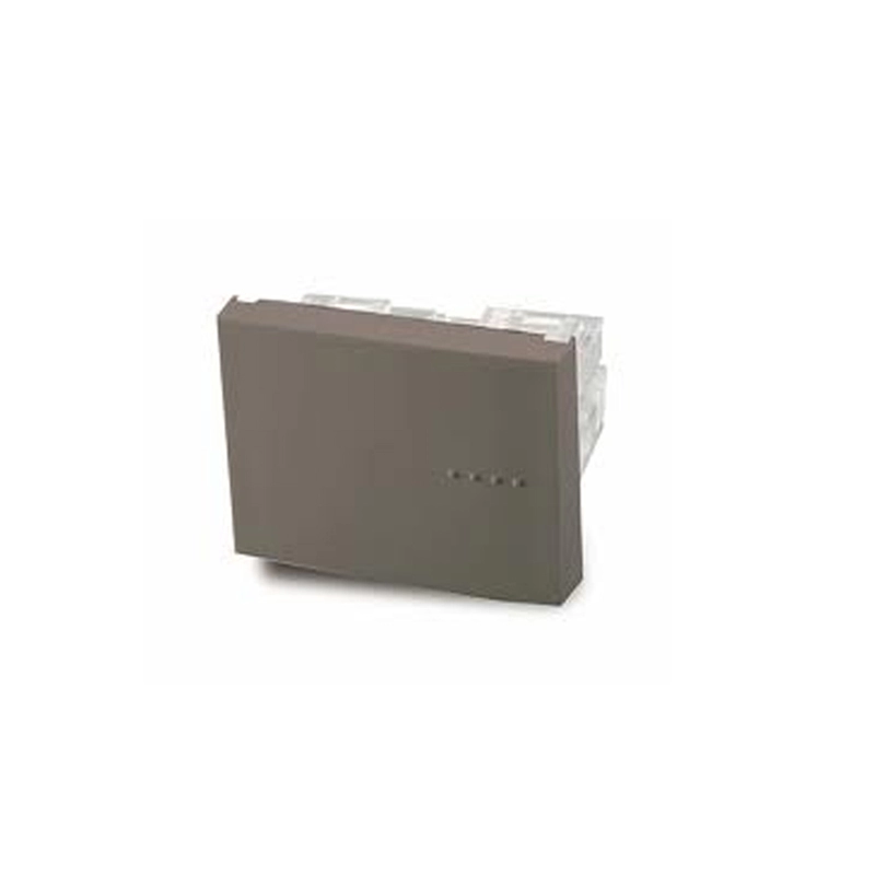 Módulo BAUHAUS pulsador 10A tecla doble gris